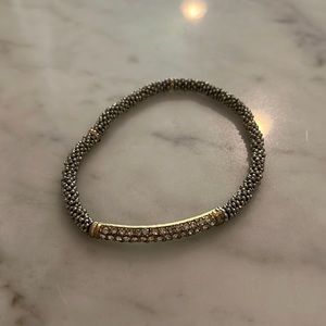 Faux Silver and Gold Bracelet
